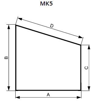 Insektenbescherming Inhangframe op maat, trapezium raam
