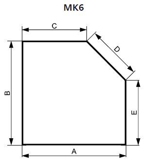 Insektenbescherming Inhangframe op maat, trapezium raam