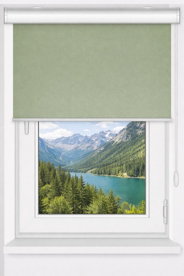 Rollo met cassette: Montage aan plafond/wand